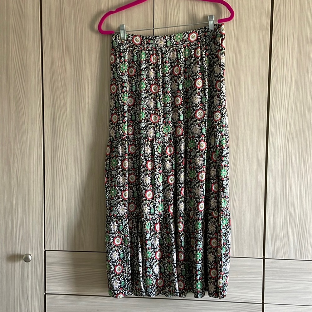 Boden flowered midi skirt